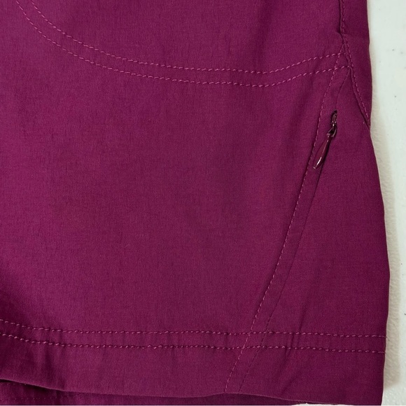Athleta “Dipper” Quick Dry Pull On Shorts Pockets Pink Fuscia Purple Size 16 - Picture 10 of 16